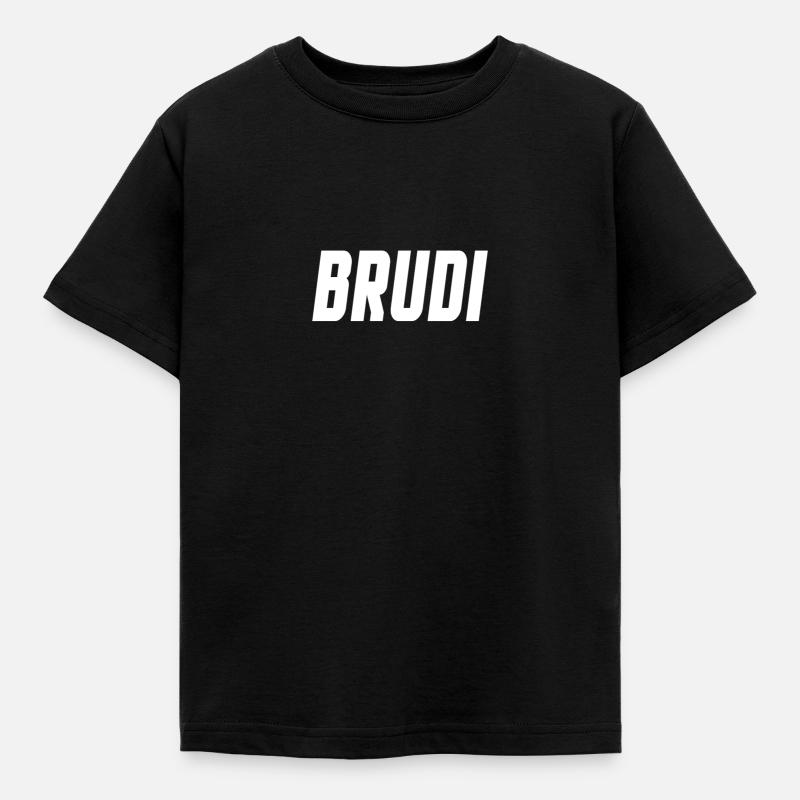 Brudi - Kinder T-Shirt - Schwarz