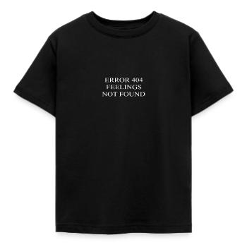 Erreur dépressive 404 Sentiments non trouvés - T-shirt Enfant - noir - Devant - AI Model Kid Female (0cm)