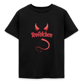 Teufelchen Kostüm Fasching Karneval Engel Teufel - Kinder T-Shirt - Schwarz - Vorne - AI Model Kid Female (0cm)