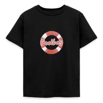Sauveteur cadeau piscine garçon - T-shirt Enfant - noir - Devant - AI Model Kid Female (0cm)