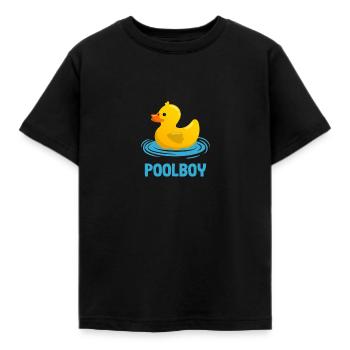 Sauveteur sauveteur cadeau piscine garçon - T-shirt Enfant - noir - Devant - AI Model Kid Female (0cm)