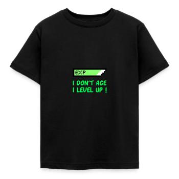 Ich altere nicht - ich steige auf - Kinder T-Shirt - Schwarz - Vorne - AI Model Kid Female (0cm)