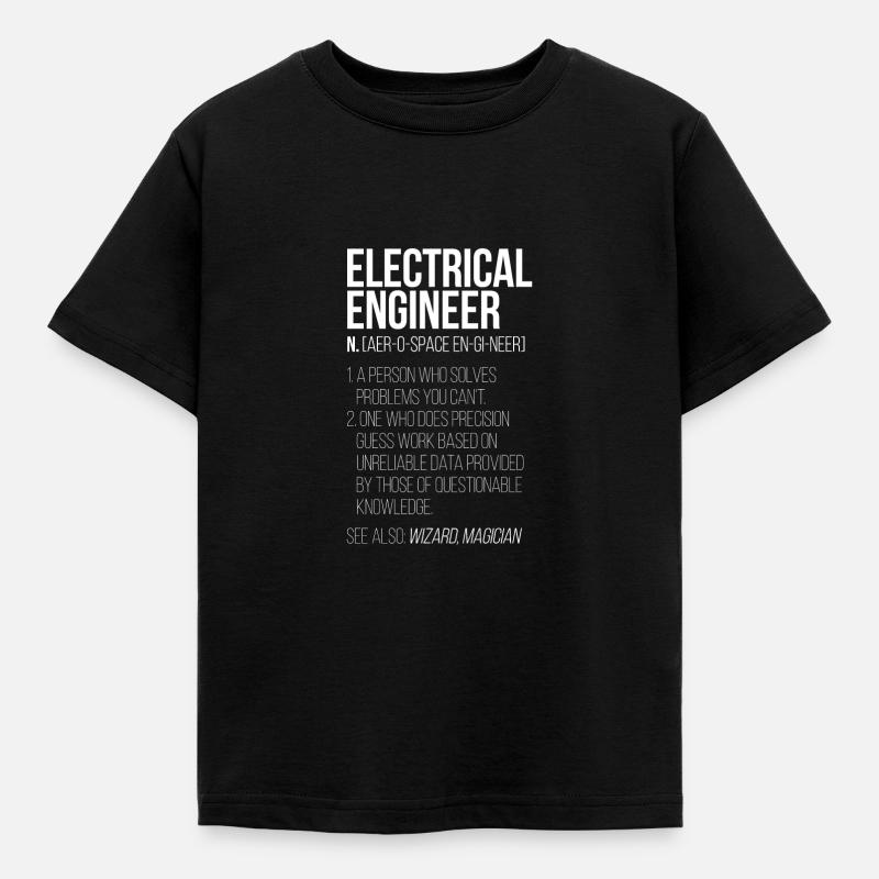 electrical engineer electrical engineering - Kids' T-Shirt - black