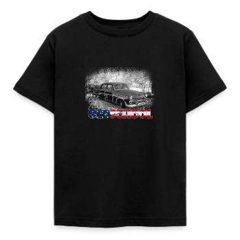 vieille école nous voiture - T-shirt Enfant - noir - Devant - AI Model Kid Female (0cm)