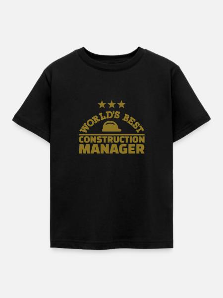 Bauleiter - Kinder T-Shirt - Schwarz