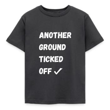 ANOTHER GROUND TICKED OFF - Kids' T-Shirt - dark grey - Front - AI Model Kid Female (0cm)