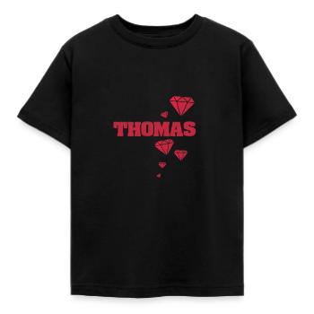 Idée cadeau Thomas - T-shirt Enfant - noir - Devant - AI Model Kid Female (0cm)
