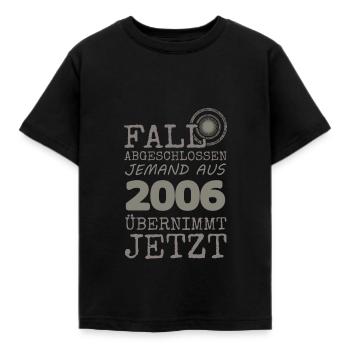 2006 - Kinder T-Shirt - Schwarz - Vorne - AI Model Kid Female (0cm)