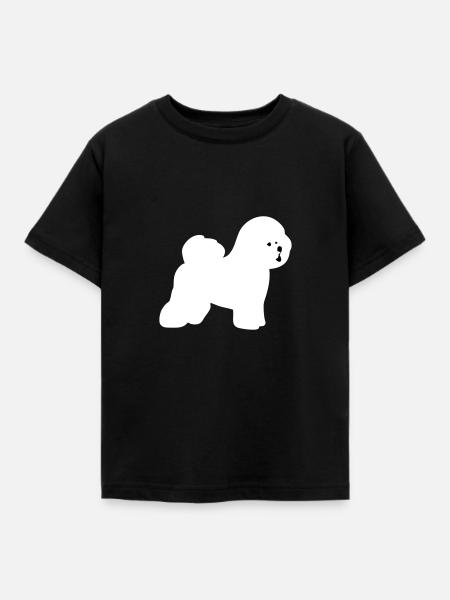 Bichon Frise - Kinder T-Shirt - Schwarz