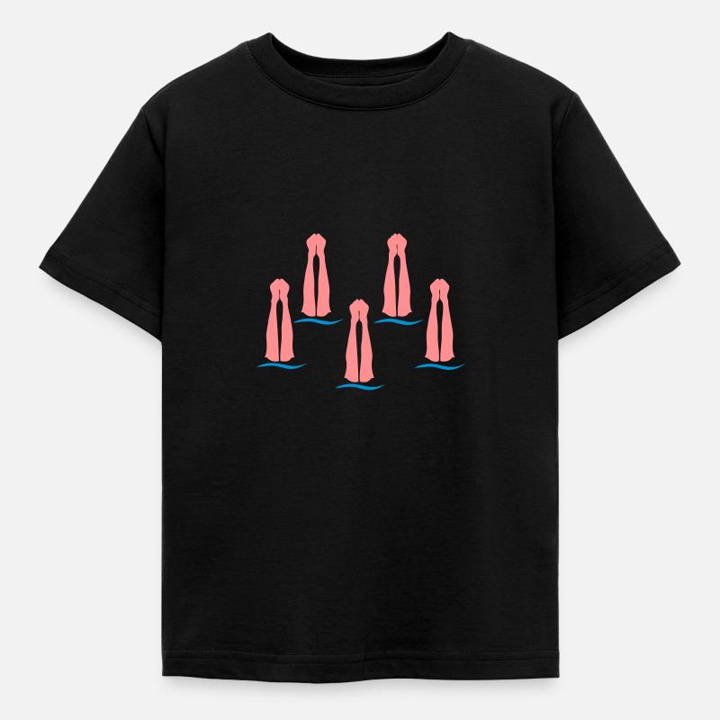 natation synchronisee2 synchronized swim - T-shirt Enfant - noir