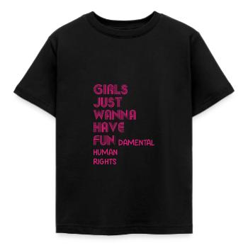 Frauen Gleichberechtigung - Kinder T-Shirt - Schwarz - Vorne - AI Model Kid Female (0cm)