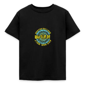 Geschenk für Bryan - Kinder T-Shirt - Schwarz - Vorne - AI Model Kid Female (0cm)