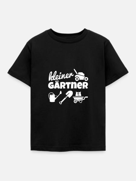 Kleiner Gärtner - Kinder T-Shirt - Schwarz