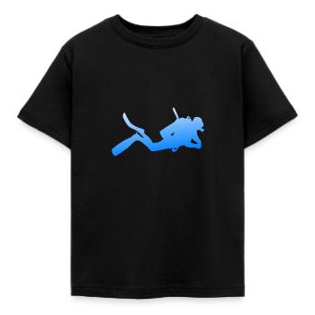 Diver - Kids' T-Shirt - black - Front - AI Model Kid Female (0cm)