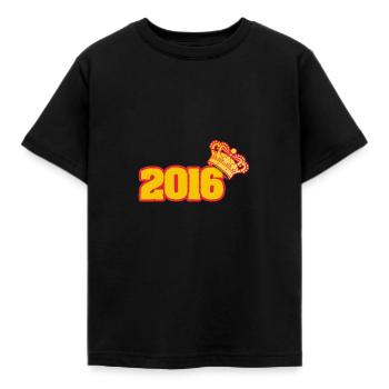 im 2016 - Kinder T-Shirt - Schwarz - Vorne - AI Model Kid Female (0cm)