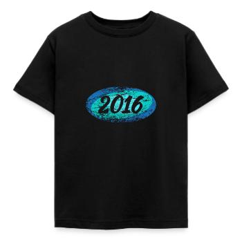 2016 - Kinder T-Shirt - Schwarz - Vorne - AI Model Kid Female (0cm)