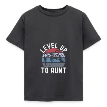 Aunt - Kids' T-Shirt - dark grey - Front - AI Model Kid Female (0cm)