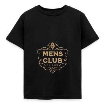 mens club on tour | jga bachelorette party - Kids' T-Shirt - black - Front - AI Model Kid Female (0cm)