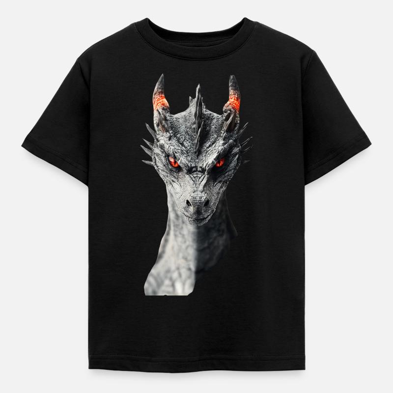 Drachen - Kinder T-Shirt - Schwarz
