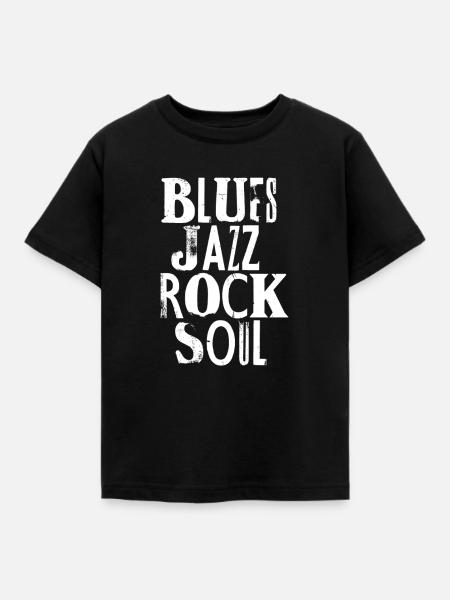 Blues Jazz Rock Soul - Kinder T-Shirt - Schwarz