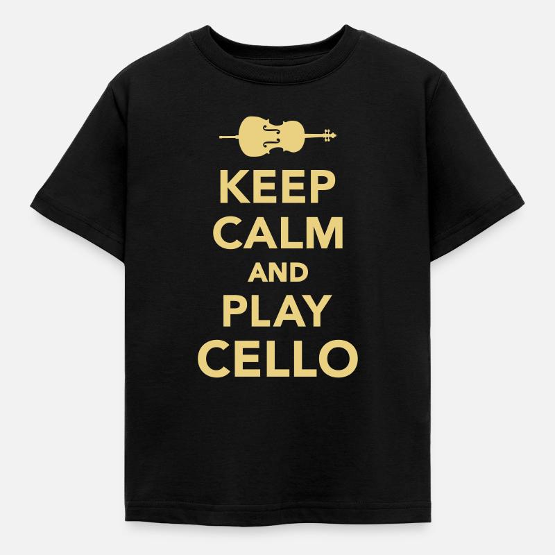 Cello - Kinder T-Shirt - Schwarz