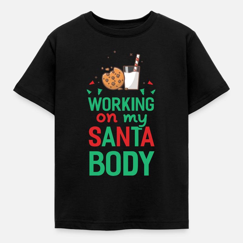 Min julemandskrop - Gave, jul, jul, jul - T-shirt barn - svart