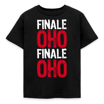 FINALE OHO - Fußball Sport Meisterschaft Gewinner - Kinder T-Shirt - Schwarz - Vorne - AI Model Kid Female (0cm)
