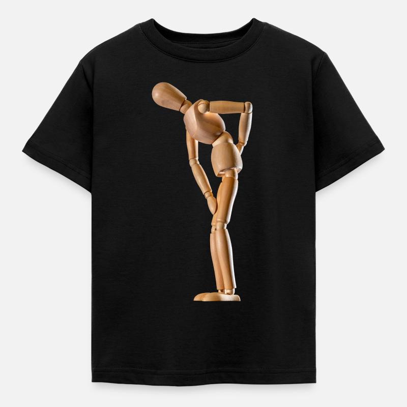 Backache - Kids' T-Shirt - black