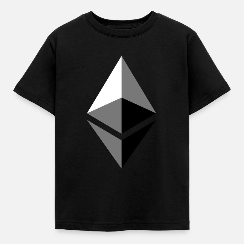 etherium ether ETH - Kids' T-Shirt - black
