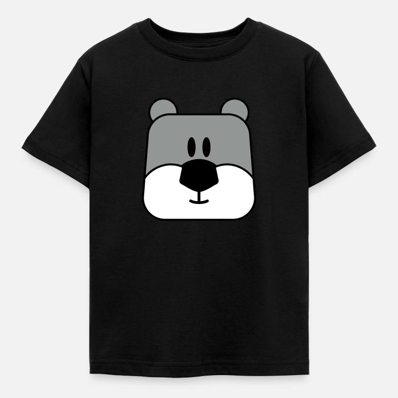 comic koala - Kinder T-Shirt - Schwarz