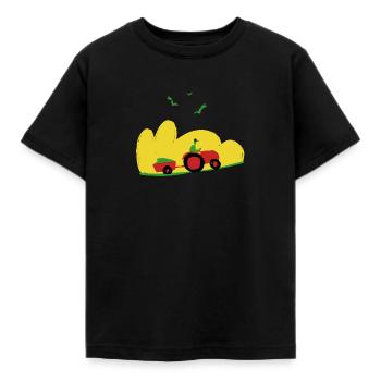 Cabrio - Kinder T-Shirt - Schwarz - Vorne - AI Model Kid Female (0cm)