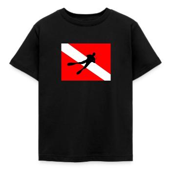 Pavillon de plongée - T-shirt Enfant - noir - Devant - AI Model Kid Female (0cm)