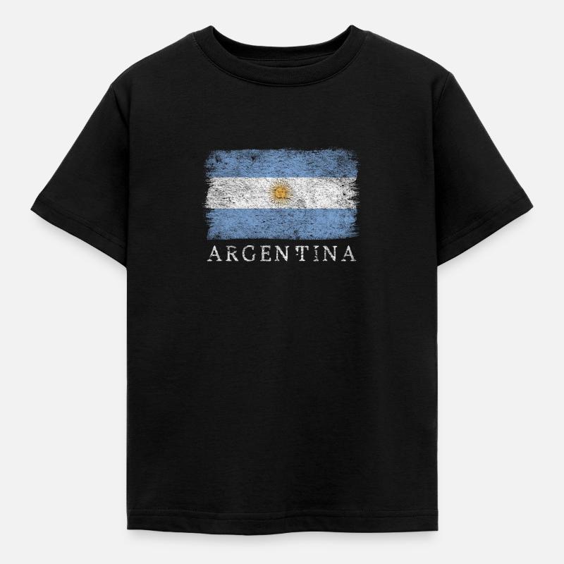 Argentine Drapeau argentin Drapeau argentin - T-shirt Enfant - noir