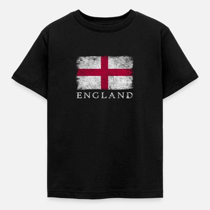 Angleterre Drapeau anglais Drapeau anglais - T-shirt Enfant - noir