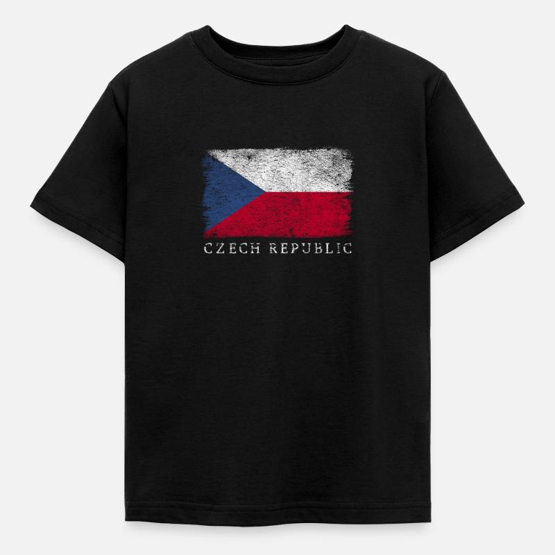 République tchèque Drapeau tchèque - T-shirt Enfant - noir