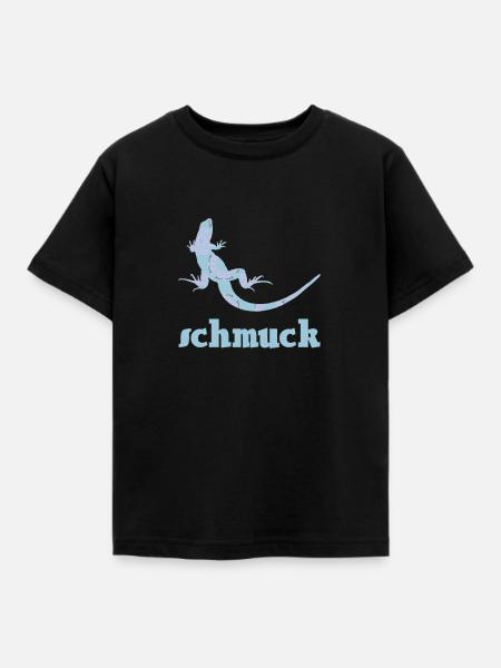 eidechse schmuck musterung - Kinder T-Shirt - Schwarz