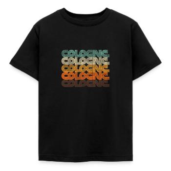 Design Cologne Vintage Style rétro Cologne pour les résidents de Cologne - T-shirt Enfant - noir - Devant - AI Model Kid Female (0cm)