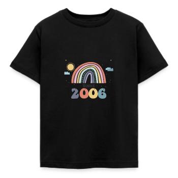 Making The World a Better Place Since 2006, 17th - Kids' T-Shirt - black - Front - AI Model Kid Female (0cm)