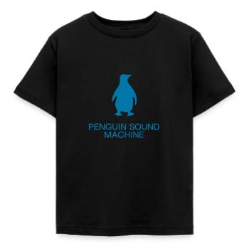 Penguin Sound Machine - Kinder T-Shirt - Schwarz - Vorne - AI Model Kid Female (0cm)