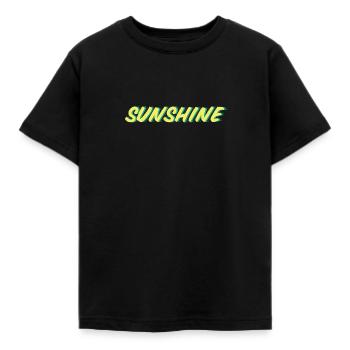 Sunshine - Kids' T-Shirt - black - Front - AI Model Kid Female (0cm)