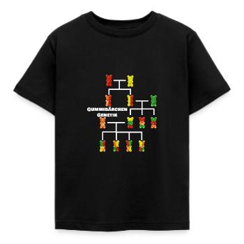 Gummibaerchen Genetik white - Kinder T-Shirt - Schwarz - Vorne - AI Model Kid Female (0cm)