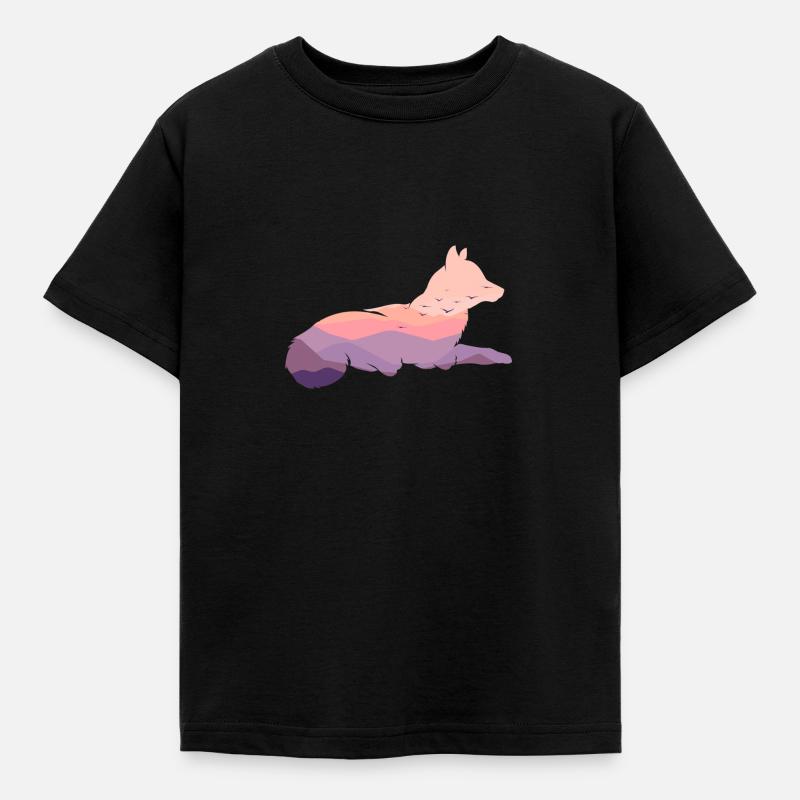 Timber Wolf - Kinder T-Shirt - Schwarz
