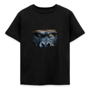 Face de Gorille / Tète de singe - T-shirt Enfant - noir - Devant - AI Model Kid Female (0cm)