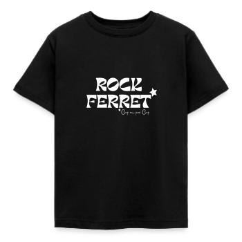 Fels-Frettchen - Kinder T-Shirt - Schwarz - Vorne - AI Model Kid Female (0cm)