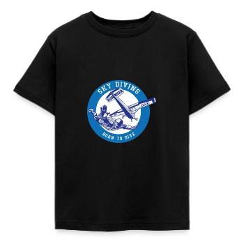 SKY Diving - T-shirt Enfant - noir - Devant - AI Model Kid Female (0cm)