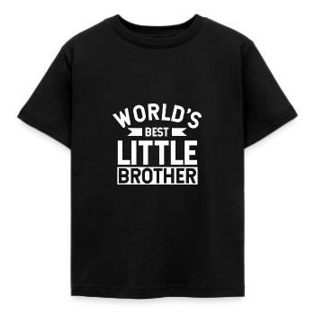World´s Best Little Brother - Kinder T-Shirt - Schwarz - Vorne - AI Model Kid Female (0cm)