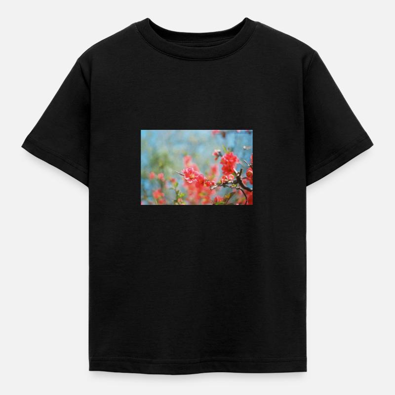 Spring buds - Kids' T-Shirt - black
