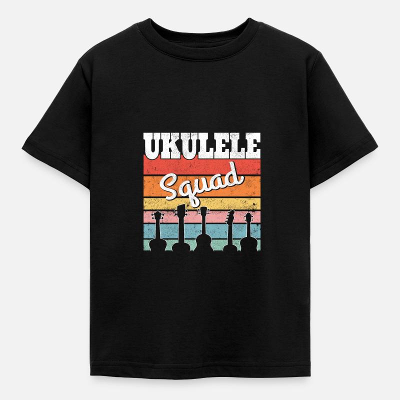 Ukulele Squad - Kids' T-Shirt - black