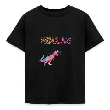 NIKLAS - Beau prénom de garçon avec dinosaure - T-shirt Enfant - noir - Devant - AI Model Kid Female (0cm)