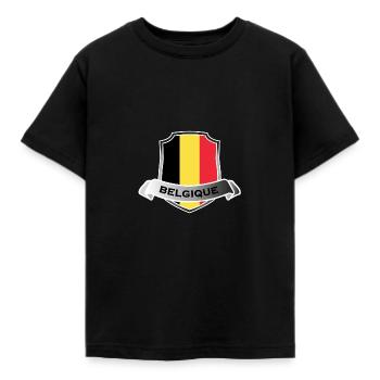Belgique Belgique Belgique - T-shirt Enfant - noir - Devant - AI Model Kid Female (0cm)